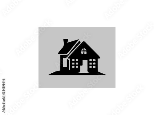 home logo victor  design  with illustrtur