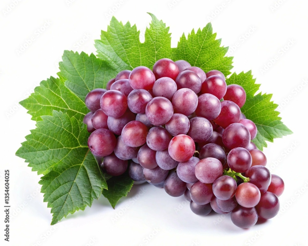 Fototapeta premium bunch of fresh grapes isolated on white