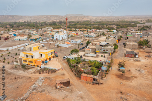 Countryside village of Norte on Boa Vista island in Cape Verde