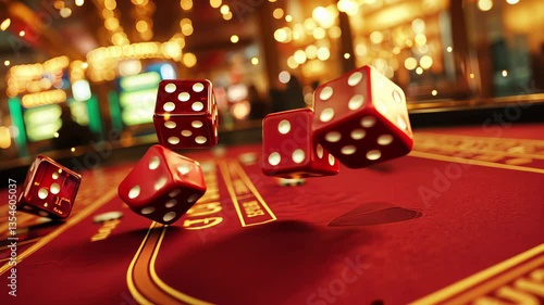 Exciting moments at the casino dice table during a lively night with vibrant lights and eager players