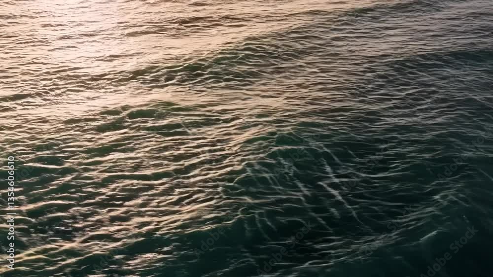 Sea view of the ocean with waves.