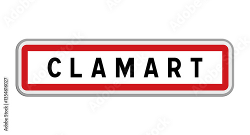 Panneau de Clamart, Hauts-de-Seine, Île-de-France