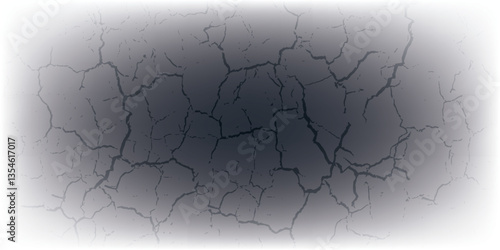 Cracked dry wall texture background. Abstract cracked wall in summer.