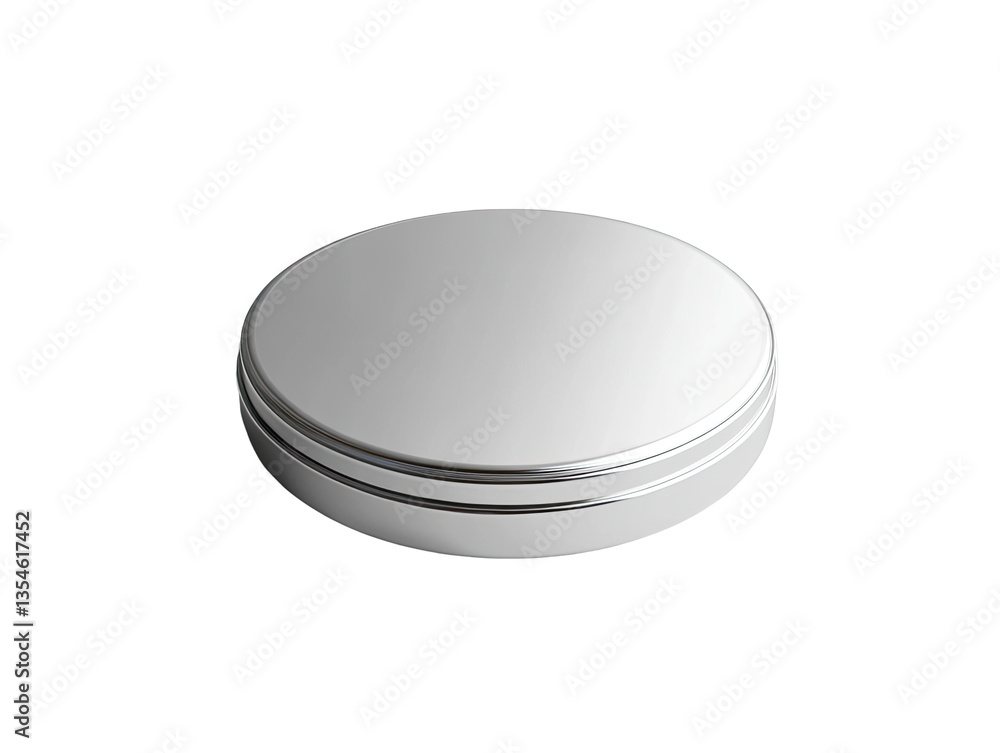 Blank round tin container Blank round tin container