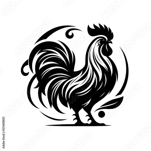 rooster vector illustration