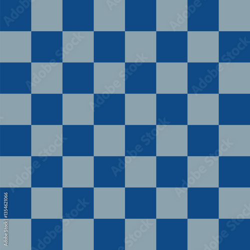 Dark blue and sky blue chessboard, art chess background