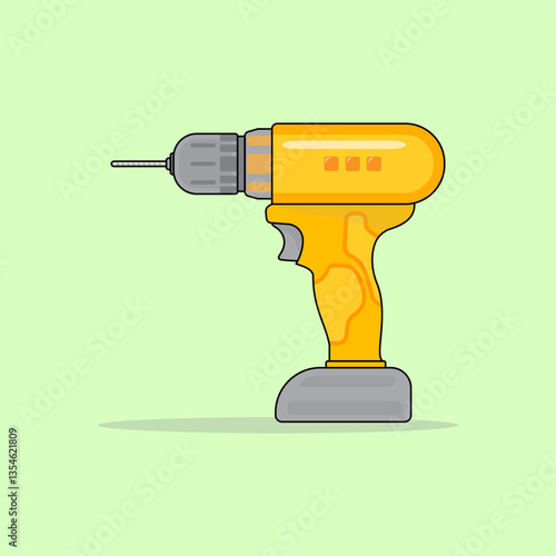 Electric Drill Illustration