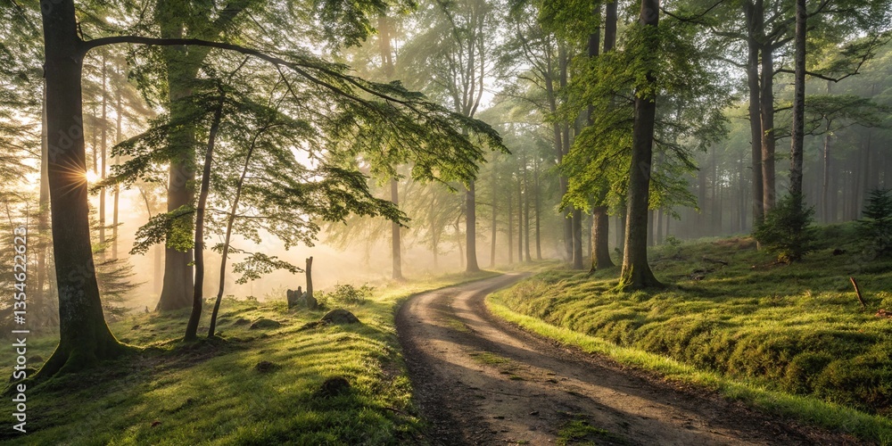 Obraz premium road in the forest