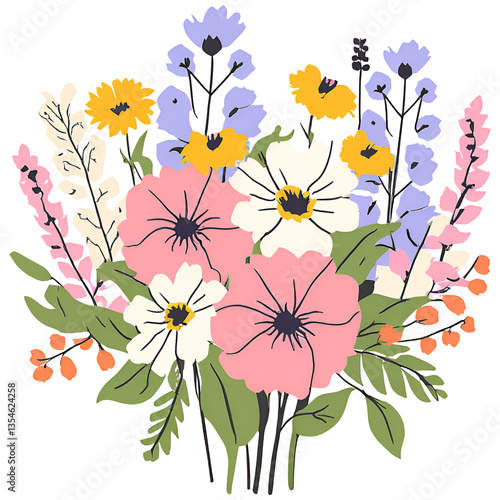 floral background with flowers
