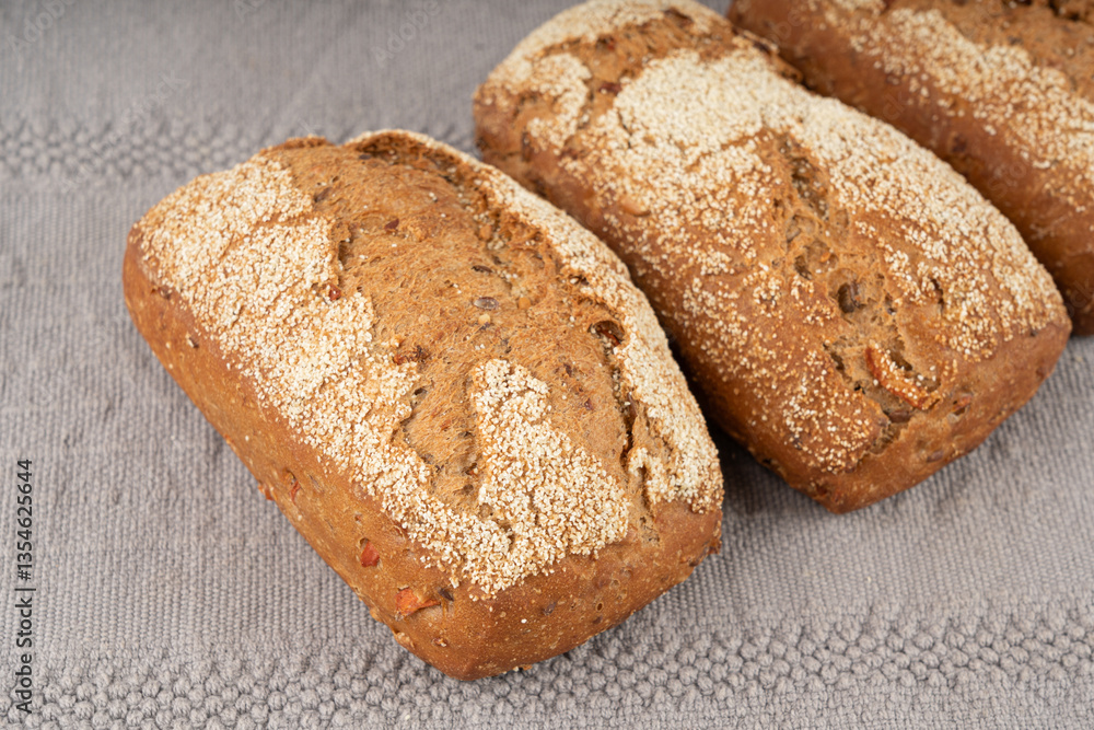 Whole wheat brown bread, fitness pumpkin carrot buns with seeds, cereal bread grain bun Whole wheat brown bread, fitness pumpkin carrot buns with seeds, cereal bread grain bun