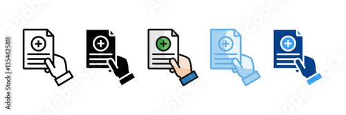Medical Leave Icon Set Multiple Style Collection