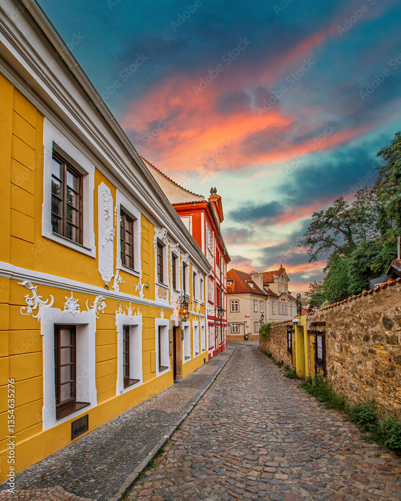 The Novy Svet Street view in Prague City The Novy Svet Street view in Prague City