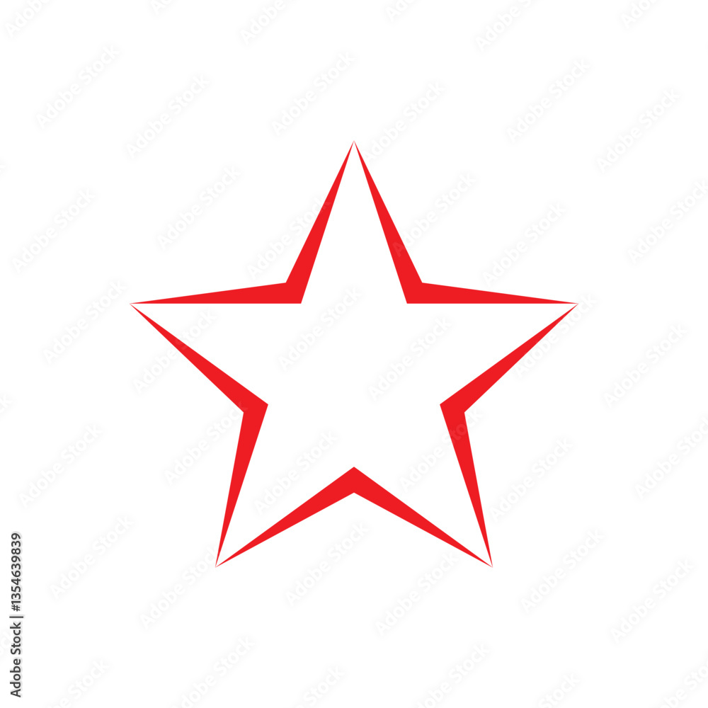 star icon vector on a white background. star icon vector on a white background.