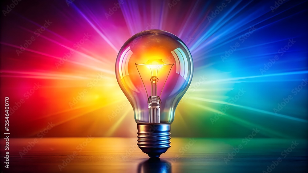 glowing light bulb glowing light bulb
