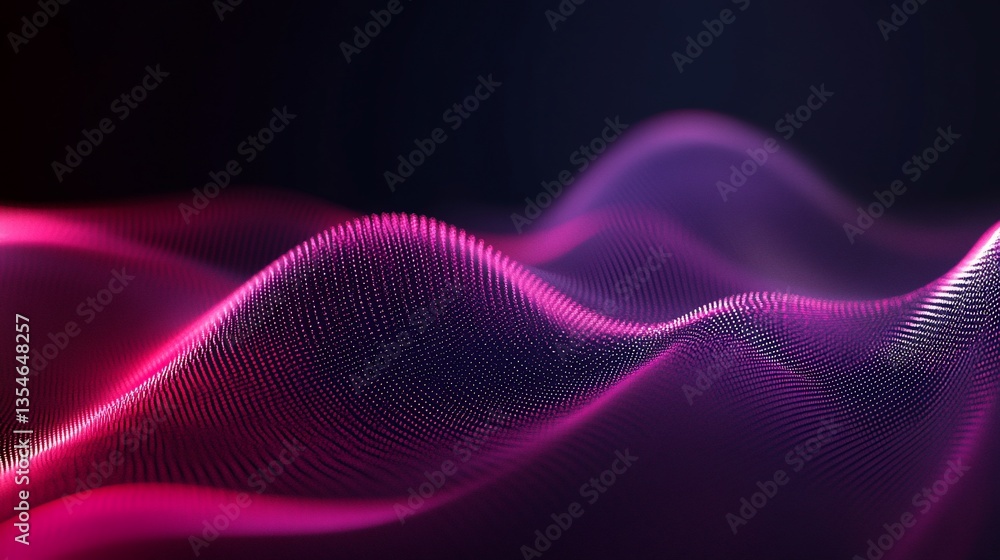 Abstract Purple and Pink Wave Digital Art Abstract Purple and Pink Wave Digital Art