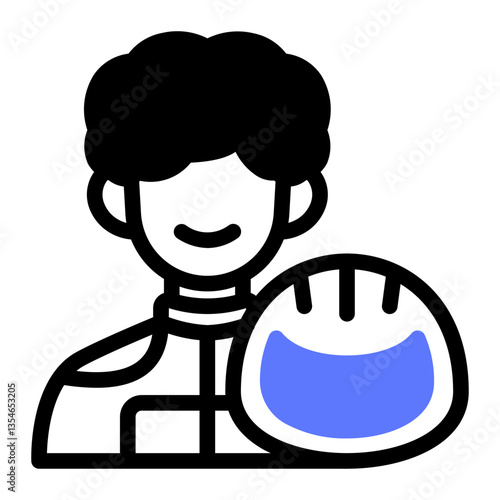 This Racer  icon is suitable for Car Race, Extreme Sport, etc