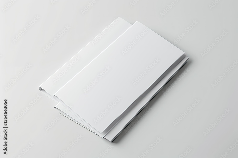 Clear Pixel Image of Paper Brochure Stationery with Design Space Clear Pixel Image of Paper Brochure Stationery with Design Space