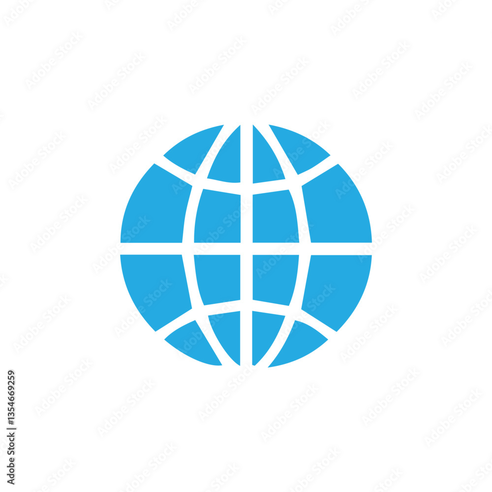 blue globe icon blue globe icon