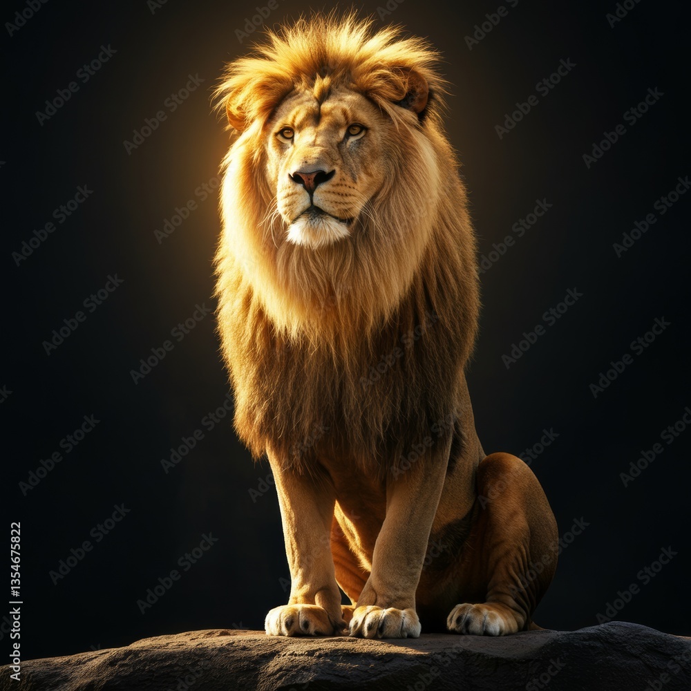 Obraz premium lion in the sun