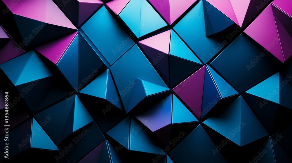 Abstract geometric pattern of triangles, vibrant colors, modern design, background Abstract geometric pattern of triangles, vibrant colors, modern design, background