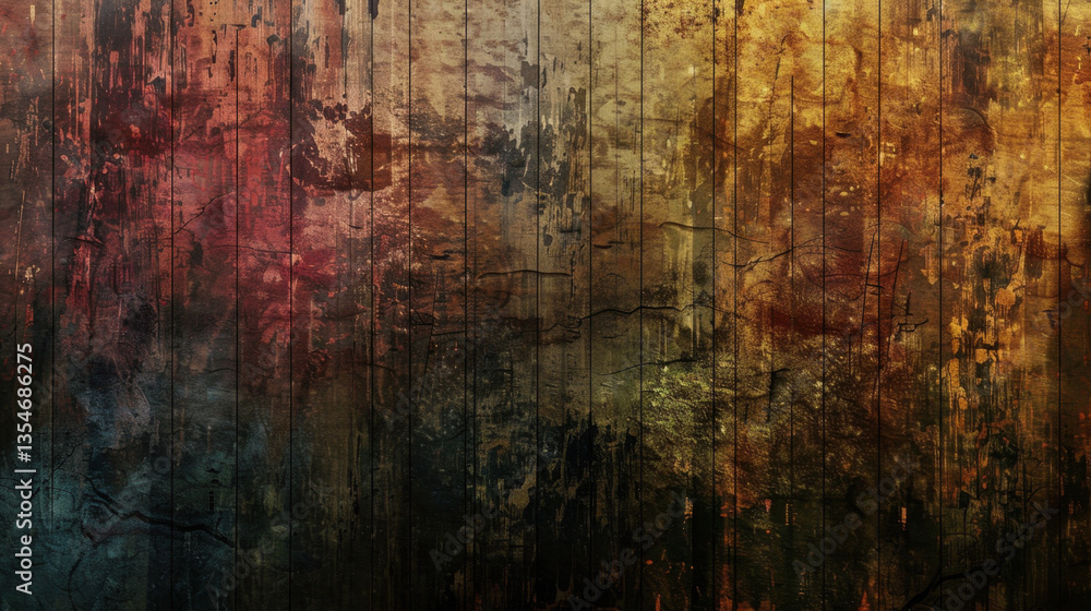 Obraz premium old colorful wood background