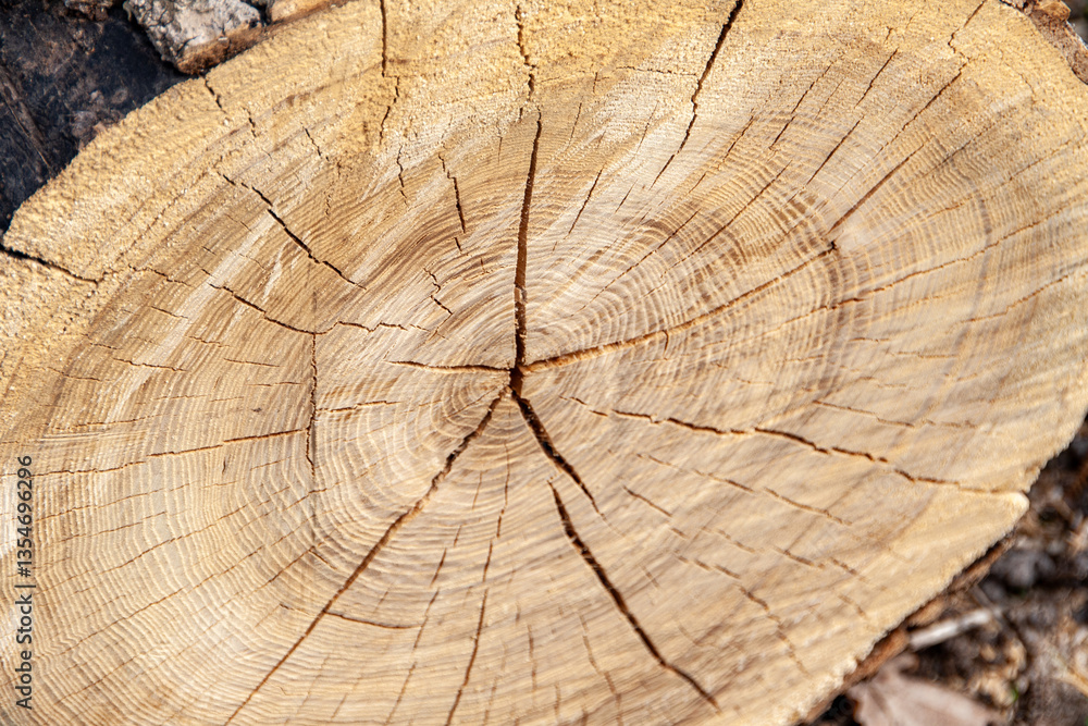 Fototapeta premium cut tree trunk