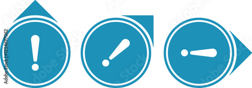 simple round icons in the form of cursors and directions