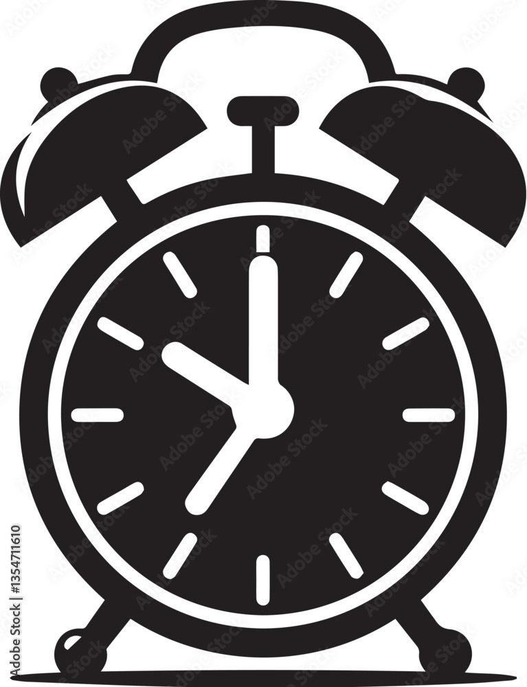 Alarm black vector