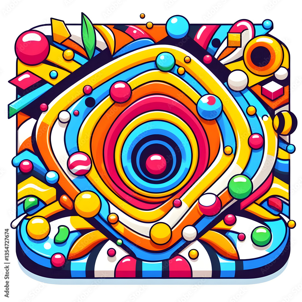 Obraz premium abstract background with circles