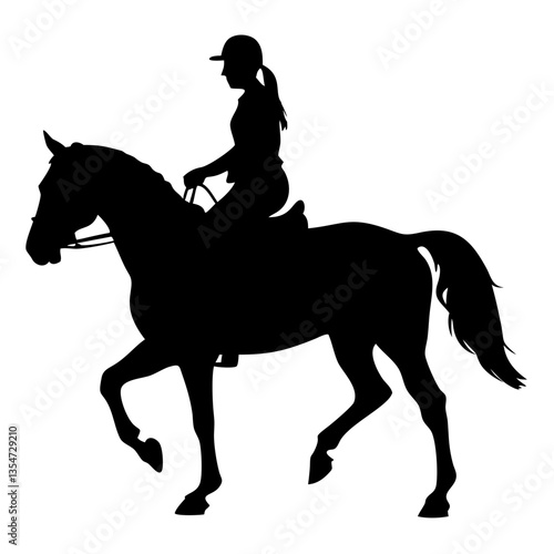 a silhouette of a rider on a horse, a captivating image for equestrian lovers