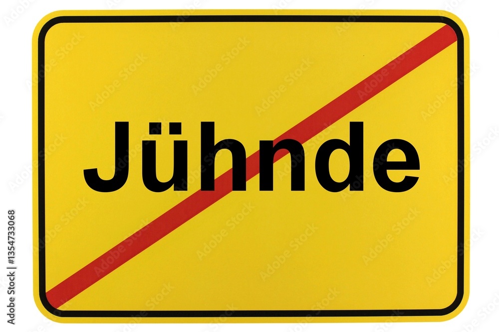 Illustration eines Ortsschildes der Gemeinde Jühnde in Niedersachsen Illustration eines Ortsschildes der Gemeinde Jühnde in Niedersachsen