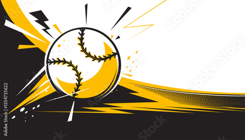Baseball background design. Sports concept