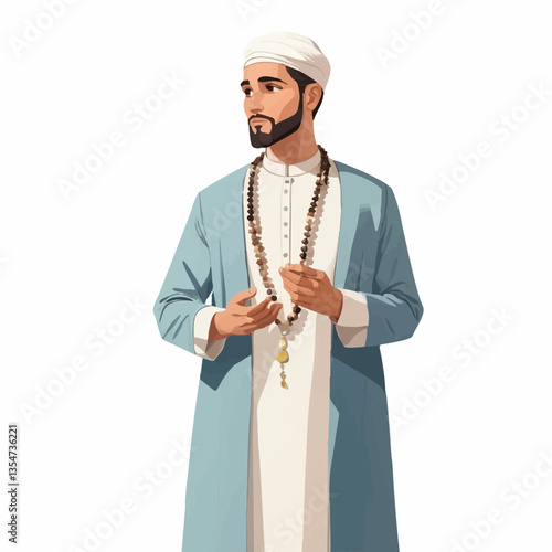 Man in Traditional Eid Attire