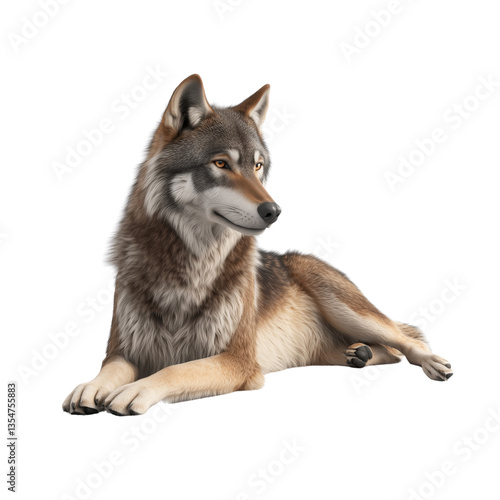 Wallpaper Mural Wolf on a transparent background animal portrait nature scene Torontodigital.ca