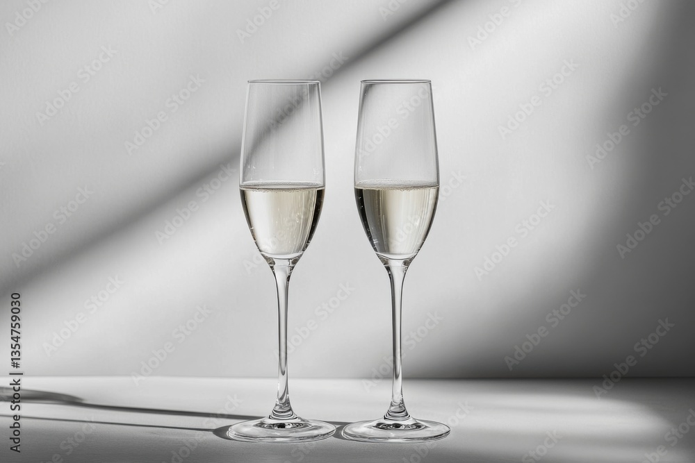 Champagne glasses clinking in celebration Champagne glasses clinking in celebration