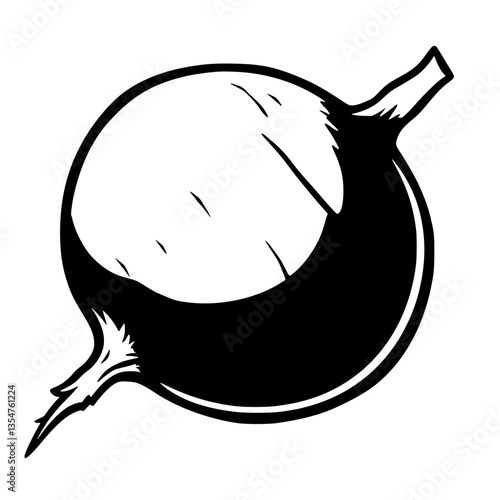 Monochrome Rendition of a Whimsical Wind Instrument A Playful Portrayal of Musical Creativity