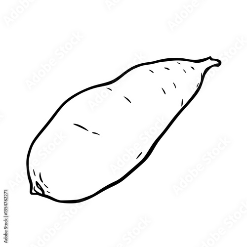 Delightful Illustration of a Plump and Nourishing Eggplant Ripe for Culinary Creations