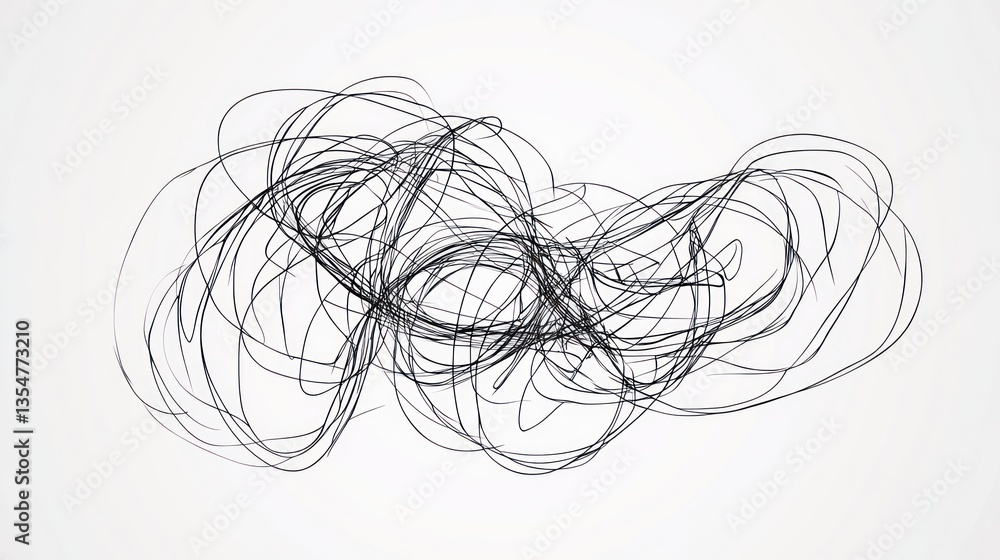 Abstract tangled lines design graphic Abstract tangled lines design graphic