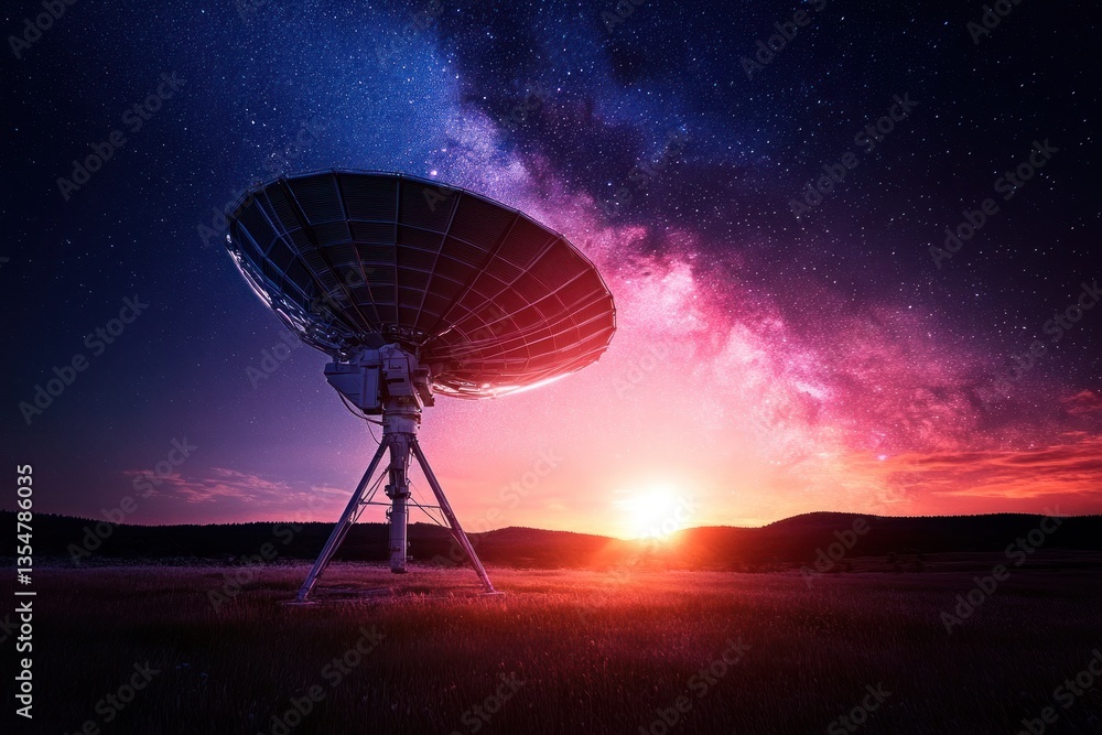 Cosmic Sunset: A Radio Telescope Underneath the Milky Way Cosmic Sunset: A Radio Telescope Underneath the Milky Way