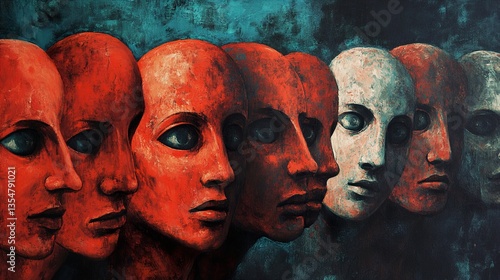 The Enigma of Identity: A Surreal Exploration of the Human Psyche