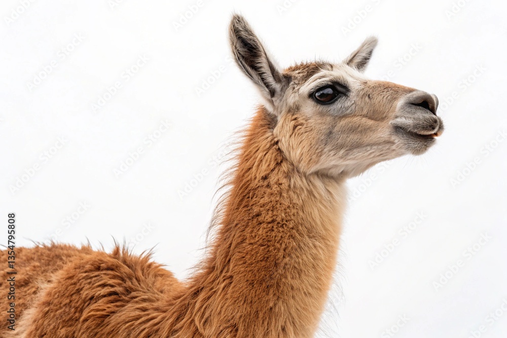 Fototapeta premium llama isolated on white background