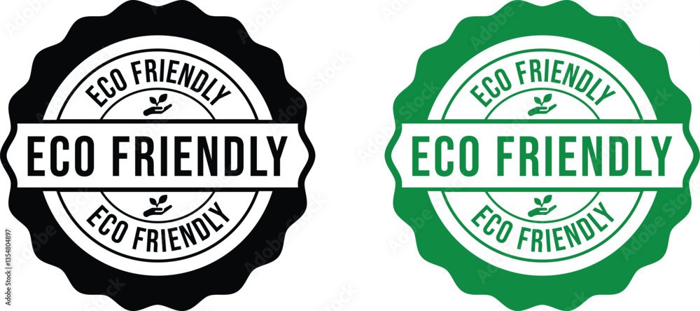 Obraz premium Eco friendly stamp sign. Stamp with the words eco friendly. Modern stamp isolated. Stamp sign vector.