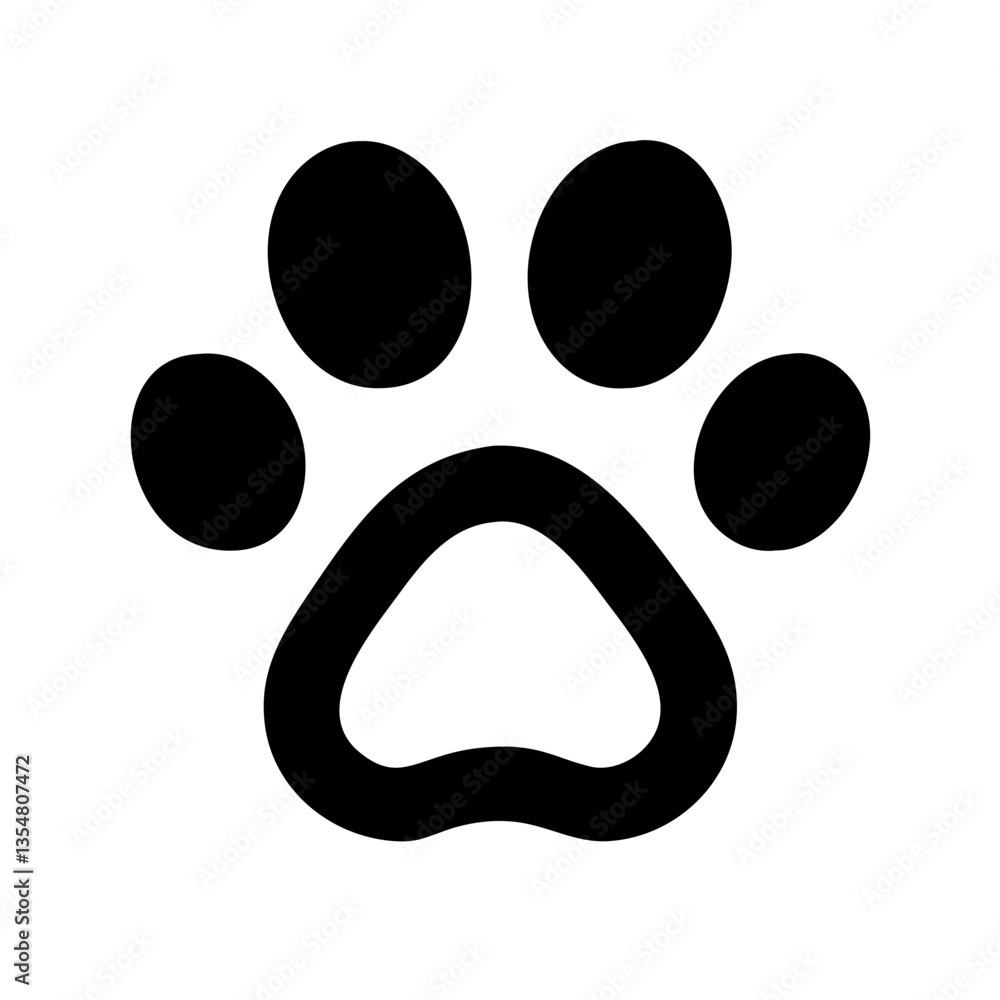 Obraz premium Paw Print Icon 