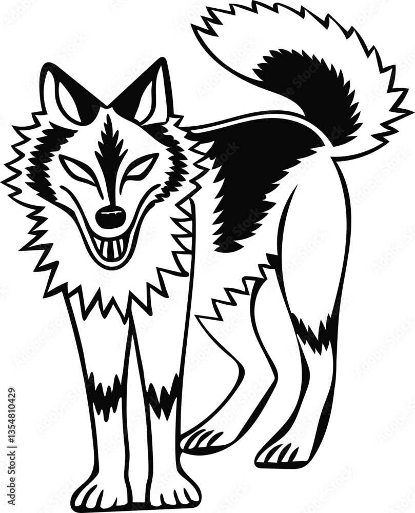 Obraz premium fox in the form of a dog
