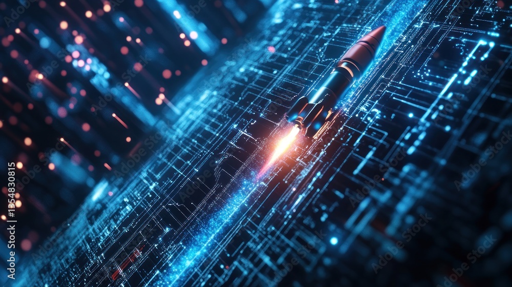 Rocket launching through digital circuitry Rocket launching through digital circuitry