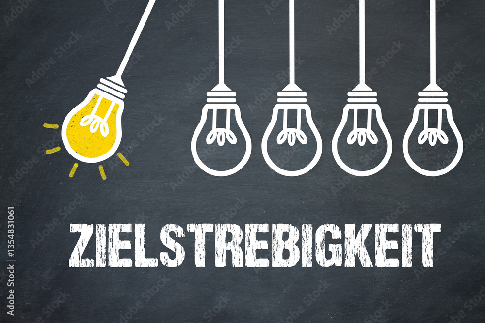 Fototapeta premium Zielstrebigkeit