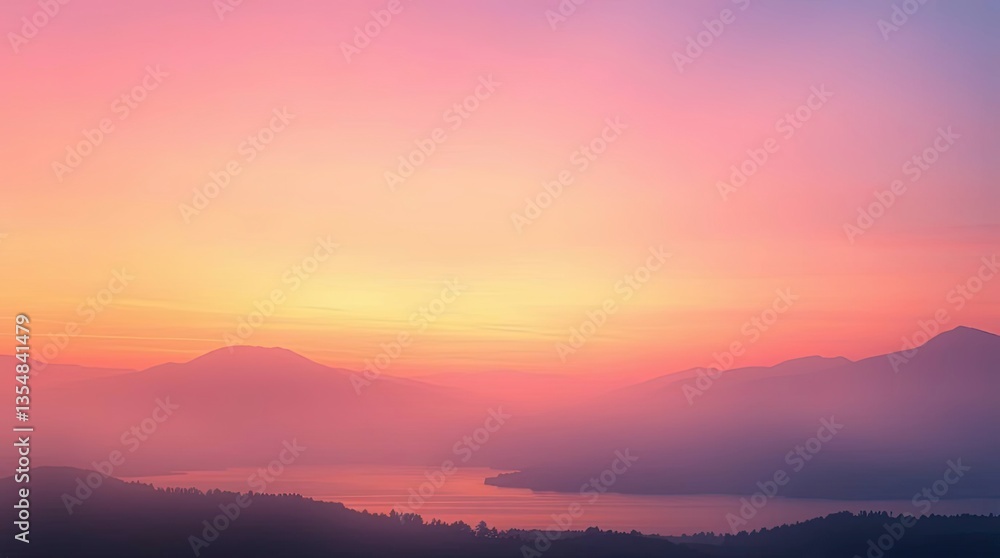 Obraz premium Impression of Peace: Sunset Over Still Waters