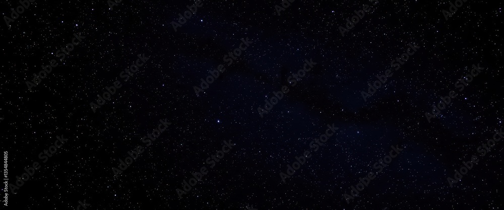 Vast, dark expanse speckled with distant, faint stars, dark matter, cluster Vast, dark expanse speckled with distant, faint stars, dark matter, cluster