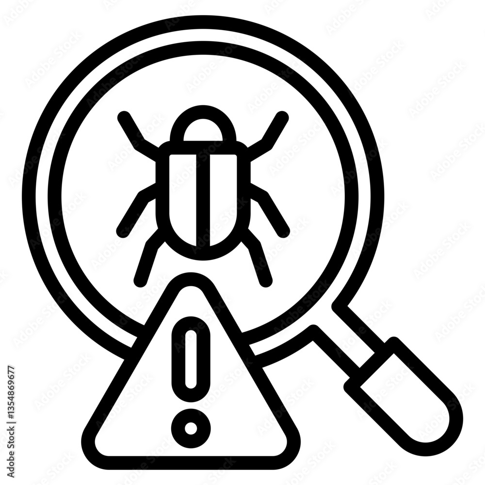 Malware Detection Icon Element For Design Malware Detection Icon Element For Design