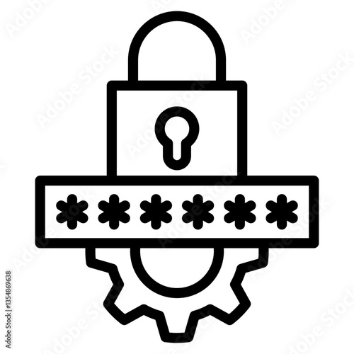 Password Manager  Icon Element For Design
